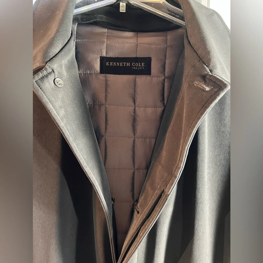 Kenneth Cole New York in person condition black coat with extra warm vest. XL - Picture 6 of 12